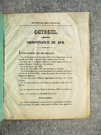 REGLEMENT ET TARIF DE L’OCTROI DE LA COMMUNE DE GAILLAC APPROUVES PAR ORDONNANCES DU ROI.