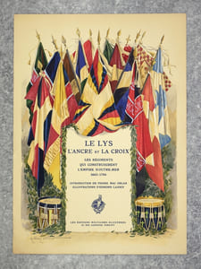 LE LYS, L’ANCRE ET LA CROIX. LES REGIMENTS QUI CONSTRUISIRENT L’EMPIRE D’OUTRE-MER. 1665-1786. INTRODUCTION DE PIERRE MAC ORLAN. ILLUSTRATIONS D’EDMOND LAJOUX.