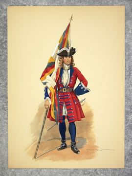 LE LYS, L’ANCRE ET LA CROIX. LES REGIMENTS QUI CONSTRUISIRENT L’EMPIRE D’OUTRE-MER. 1665-1786. INTRODUCTION DE PIERRE MAC ORLAN. ILLUSTRATIONS ...