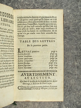 SENTIMENS DE CLEANTE SUR LES ENTRETIENS D’ARISTE ET D’EUGENE. PAR M. BARBIER D’AUCOUR, DE L’ACADEMIE FRANCOISE. QUATRIEME EDITION REVUE ET CORRIGEE, ...