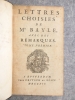 LETTRES CHOISIES DE MONSIEUR BAYLE, AVEC DES REMARQUES.. BAYLE PIERRE (1647-1706). 
