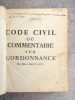 CODE CIVIL OU COMMENTAIRE SUR L'ORDONNANCE DU MOIS D'AVRIL 1667. . SERPILLON FRANCOIS. (1695-1772).