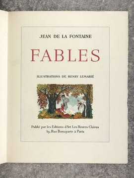 FABLES. ILLUSTRATIONS DE HENRY LEMARIE. . LA FONTAINE. (JEAN DE. 1621-1695).