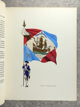 LES DRAPEAUX DE LA GARDE NATIONALE DE PARIS EN 1789. . LACHOUQUE HENRY, COMMANDANT. 