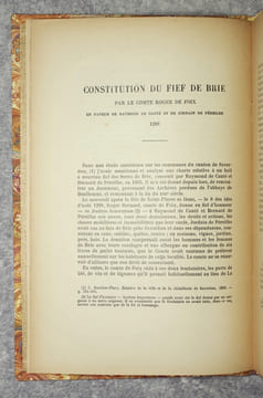 DOCUMENTS INEDITS SUR LE COMTE DE FOIX. EXTRAITS DU BULLETIN PERIODIQUE DE LA SOCIETE ARIEGEOISE DES SCIENCES, LETTRES ET ARTS, TOME X, 1905. . ...
