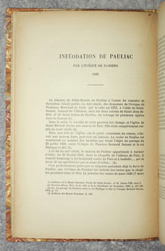 DOCUMENTS INEDITS SUR LE COMTE DE FOIX. EXTRAITS DU BULLETIN PERIODIQUE DE LA SOCIETE ARIEGEOISE DES SCIENCES, LETTRES ET ARTS, TOME X, 1905. . ...