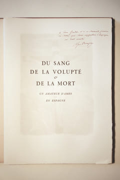 DU SANG, DE LA VOLUPTE ET DE LA MORT. LITHOGRAPHIES DE YVES BRAYER.. BARRES MAURICE (1862-1923).