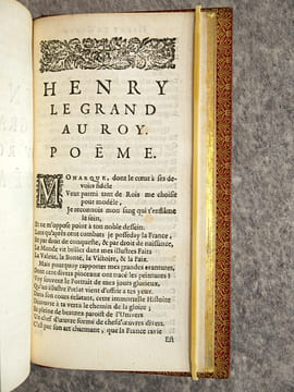 HISTOIRE DU ROY HENRY LE GRAND. COMPOSEE PAR MESSIRE HARDOUIN DE PEREFIXE, ARCHEVESQ. DE PARIS, CY-DEVANT PRECEPTEUR DU ROY. . PEREFIXE. (HARDOUIN DE ...