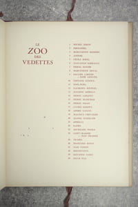 LE ZOO DES VEDETTES. LITHOGRAPHIES ORIGINALES DE GEORGES BASTIA. PREFACE DE MARCEL ACHARD.