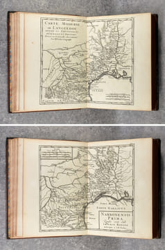 MEMOIRES POUR L'HISTOIRE NATURELLE DE LA PROVINCE DE LANGUEDOC, DIVISES EN TROIS PARTIES. ORNES DE FIGURES, & DE CARTES EN TAILLE-DOUCE. . ASTRUC JEAN ...