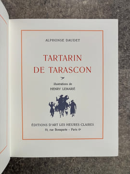 CONTES DU LUNDI. LETTRES DE MON MOULIN. TARTARIN DE TARASCON. ILLUSTRATIONS DE HENRY LEMARIE. . DAUDET ALPHONSE (1840-1897).