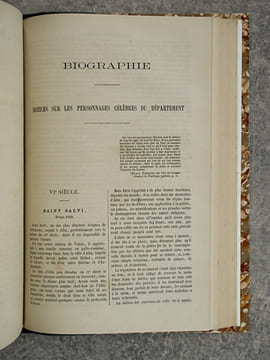 DESCRIPTION COMPLETE DU DEPARTEMENT DU TARN, PAR MAURICE BASTIE (DE GRAULHET) DOCTEUR EN PHARMACIE. . BASTIE (MAURICE. 1815-1909).