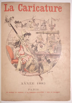 LA CARICATURE. ANNEE 1885.. ROBIDA ALBERT. (1848-1926).