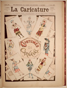 LA CARICATURE. ANNEE 1885.. ROBIDA ALBERT. (1848-1926).