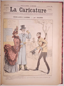 LA CARICATURE. ANNEE 1885.. ROBIDA ALBERT. (1848-1926).