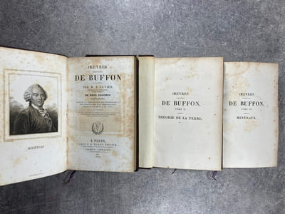 OEUVRES COMPLETES, ACCOMPAGNEES D’UN BEAU PORTRAIT DE BUFFON, ET DE 260 GRAVURES EN TAILLE-DOUCE.