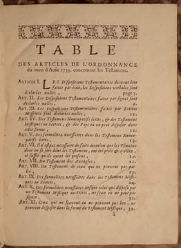 EXPLICATION DE L'ORDONNANCE DU MOIS D'AOUT 1735, CONCERNANT LES TESTAMENTS. PAR M. ***, AVOCAT AU PARLEMENT. . AYMAR JEAN-PIERRE-RENE.