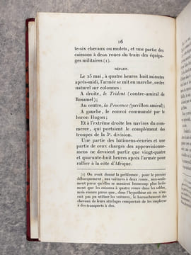 PRECIS HISTORIQUE ET ADMINISTRATIF DE LA CAMPAGNE D’AFRIQUE, PAR LE BARON DENNIE, INTENDANT EN CHEF DE L’ARMEE D’EXPEDITION. . DENNIE (BARON ...