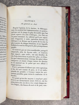PRECIS HISTORIQUE ET ADMINISTRATIF DE LA CAMPAGNE D’AFRIQUE, PAR LE BARON DENNIE, INTENDANT EN CHEF DE L’ARMEE D’EXPEDITION. . DENNIE (BARON ...