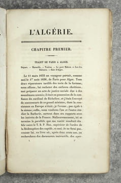 L’ALGERIE, PAR LE BARON BAUDE, CONSEILLER D’ETAT, EX-CONSEILLER DU ROI EN AFRIQUE. . BAUDE (BARON JRAN-JACQUES. 1792-1862).  