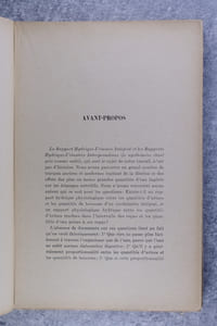 LE METABOLISME CELLULAIRE. LE RAPPORT HYDRIQUE-URINAIRE INTEGRAL ET LES RAPPORTS HYDRIQUE-URINAIRES INTERPRANDIAUX NORMAUX & PATHOLOGIQUES. CAUSES QUI MODIFIENT CES RAPPORTS. PATHOGENIE - DIAGNOSTIC - PRONOSTIC. DEDUCTIONS THERAPEUTIQUES, PAR DE DOCTEUR ROBERT CHIAIS (KIAIS).