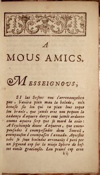 LOU TRIMFE DE LA LENGOUO GASCOUO AUS PLAYDEIATS DE LAS QUOUATE SASOUS, & DEOUS QUOUATE ELOMENS, DAOUANT LOU PASTOU DE LOUMAIGNO, PER J. G. D'ASTROS DE ...