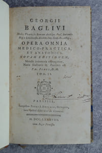 OPERA OMNIA MEDICO-PRACTICA, ET ANATOMICA. NOVAM EDITIONEM, MENDIS INNUMERIS EXPURGATAM, NOTIS ILLUSTRAVIT & PRAEFATUS EST PH. PINEL, D. M.