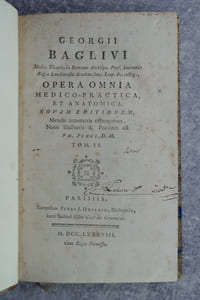 OPERA OMNIA MEDICO-PRACTICA, ET ANATOMICA. NOVAM EDITIONEM, MENDIS INNUMERIS EXPURGATAM, NOTIS ILLUSTRAVIT & PRAEFATUS EST PH. PINEL, D. M.