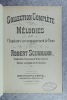 COLLECTION COMPLETE DES MELODIES POUR CHANT AVEC ACCOMPAGNEMENT DE PIANO. TRADUCTION FRANCAISE ET TEXTE ORIGINAL. EDITION COMPLETE EN 4 VOLUMES.. ...