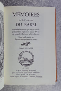 MEMOIRES SUR LES EVENEMENTS QUI SE SONT PASSES PENDANT LES REGNES DE LOUIS XV ET DE LOUIS XVI ET SOUS LA REVOLUTION. TEXTE RENDU PUBLIC PAR ETIENNE-LEON DE LAMOTHE-LANGON. 