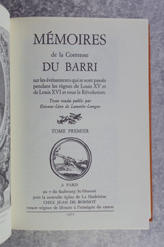 MEMOIRES SUR LES EVENEMENTS QUI SE SONT PASSES PENDANT LES REGNES DE LOUIS XV ET DE LOUIS XVI ET SOUS LA REVOLUTION. TEXTE RENDU PUBLIC PAR ...