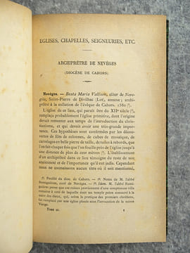 DOCUMENTS HISTORIQUES SUR LE TARN-ET-GARONNE. DIOCESE, ABBAYES, CHAPITRES, COMMANDERIES, EGLISES, SEIGNEURIES, ETC.. MOULENQ FRANCOIS (1814-1892).