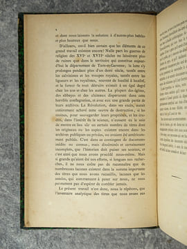 DOCUMENTS HISTORIQUES SUR LE TARN-ET-GARONNE. DIOCESE, ABBAYES, CHAPITRES, COMMANDERIES, EGLISES, SEIGNEURIES, ETC.. MOULENQ FRANCOIS (1814-1892).