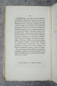 ALGER. VOYAGE POLITIQUE ET DESCRIPTIF DANS LE NORD DE L'AFRIQUE.. BAVOUX EVARISTE (1809-1890).