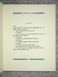 LE SPLEEN DE PARIS. PETITS POEMES EN PROSE ILLUSTRES PAR PIERRE THOMAS. 