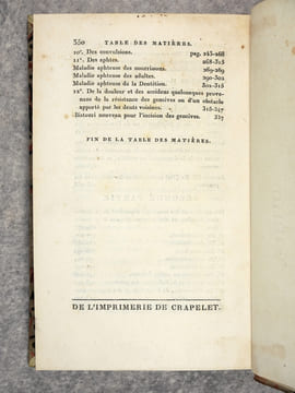 TRAITE DE LA PREMIERE DENTITION ET DES MALADIES SOUVENT TRES GRAVES QUI EN DEPENDENT. OUVRAGE QUE LA SOCIETE ROYALE DE MEDECINE DE PARIS COURONNA EN ...