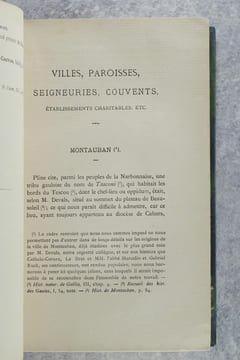 DOCUMENTS HISTORIQUES SUR LE TARN-ET-GARONNE. DIOCESE, ABBAYES, CHAPITRES, COMMANDERIES, EGLISES, SEIGNEURIES, ETC. TOME SECOND.. MOULENQ FRANCOIS ...