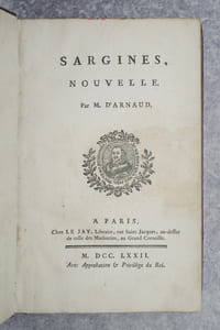 SARGINES,  NOUVELLE. 