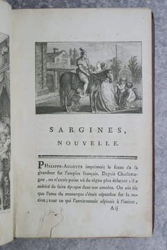 SARGINES, NOUVELLE. . ARNAUD (FRANCOIS-MARIE DE BACULARD D'. 1718-1805).