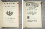 ELEMENS DE GEOMETRIE, PAR M. CLAIRAUT, DE L’ACADEMIE ROYALE DES SCIENCES, & DE LA SOCIETE ROYALE DE LONDRES.. CLAIRAUT. (ALEXIS CLAUDE. 1713-1765). 