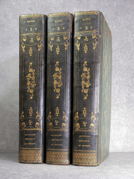 DICTIONNAIRE HISTORIQUE ET CRITIQUE, PAR MONSIEUR BAYLE. SECONDE EDITION, REVUE, CORRIGEE & AUGMENTEE PAR L’AUTEUR. . BAYLE PIERRE (1647-1706).