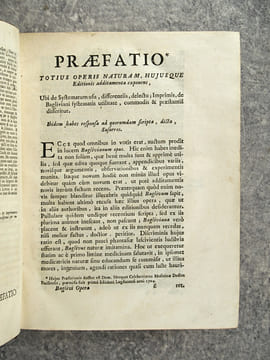 OPERA OMNIA MEDICO-PRACTICA, ET ANATOMICA. EDITIO ACCURATISSIMA, CUI PRAETER DISSERTATIONES, & ALIOS TRACTATUS PRAECEDENTIBUS EDITIONIBUS ADJUNCTOS, ...