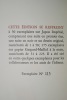 DIX LEGENDES EN MARGE DU LIVRE. EAUX-FORTES DE JEAN BRULLER.. SILVESTRE DE SACY (SAMUEL. 1905-1975).