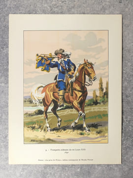FANFARES ET MUSIQUES DES TROUPES A CHEVAL (1640-1940). CINQUANTE-DEUX REPRODUCTIONS D’AQUARELLES DOCUMENTAIRES PUBLIEES AVEC DES NOTICES PAR UN ...