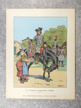 FANFARES ET MUSIQUES DES TROUPES A CHEVAL (1640-1940). CINQUANTE-DEUX REPRODUCTIONS D’AQUARELLES DOCUMENTAIRES PUBLIEES AVEC DES NOTICES PAR UN ...