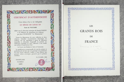 LE SIECLE DE LOUIS XV  ILLUSTRE PAR JEAN GRADASSI «LE MINIATURISTE».