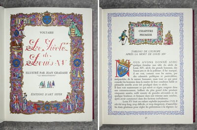 LE SIECLE DE LOUIS XV  ILLUSTRE PAR JEAN GRADASSI «LE MINIATURISTE».