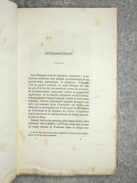 HISTOIRE DES ALBIGEOIS. LES ALBIGEOIS ET L'INQUISITION. . PEYRAT NAPOLEON. (1809-1881). 