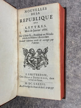 NOUVELLES DE LA REPUBLIQUE DES LETTRES. MOIS DE MARS 1684 - MOIS DE JUIN 1700. . BAYLE PIERRE (1647-1706). LARROQUE (DANIEL DE. 1660-1731). BERNARD ...