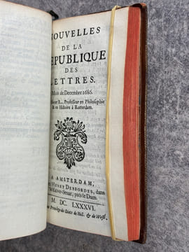 NOUVELLES DE LA REPUBLIQUE DES LETTRES. MOIS DE MARS 1684 - MOIS DE JUIN 1700. . BAYLE PIERRE (1647-1706). LARROQUE (DANIEL DE. 1660-1731). BERNARD ...